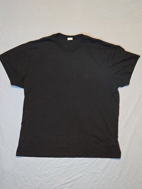 Son Of A Tailor Deep Black Pima Cotton Crewneck T-Shirt